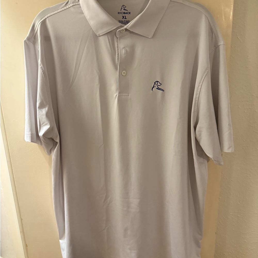 Rhoback White Polo Shirt Classic Style